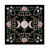 Tafelkleed Maan Altaar Doek Alter Doek Tarot Tafelkleed bloem Tarot Mat Decor voor Cottage Core R230726