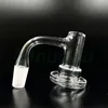 DHL Yinuoou Smoking Full Weld Quartz Charmer Banger 18mmOD Beveled Edge Terp Slurper Smoke Nails For Dab Rigs Heady Glass Water Bongs