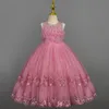 Girl's Dresses Flower Girl Wedding Banquet Dress For 3-12 Years Kids Evening Embroidery Birthday Party Dresses Gown Pageant Princess Lace Dress 230731