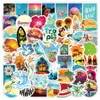 10 50pcs na zewnątrz Hawaje Naklejki surfingowe Summer Tropical Beach Surfing Waterproof DIY Surfboard Surfboard Dokerpa naklejka