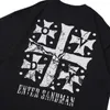 T-shirt da uomo Eterogeneo Crack Evil Stampa Gotico Unisex Hip Hop Uomo oversize Abbigliamento Y2k Streetwear Cotone manica corta Tops Tees