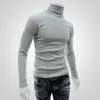 Men's Sweaters 2023 Autumn Winter Cotton Cashmere High Elastic Fashion Long Sleeve Bottom Shirt Casual Sports Turtleneck Quality Tops