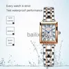 Andere Horloges Mode Nieuwe 2023 Vierkante Luxe Vrouwen Brelet Quartz Horloges Voor Vrouwen Polshorloge Roestvrij Staal Causaal Horloge Lady reloj mujer J230728