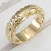 Vrouwen Legering Bloem Vinger Ring Elegante Goud Zilver Kleur Bands Eenvoudige Bruiloft Verloving Belofte Gesneden Ring Gift Sieraden