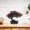 装飾的な花ジャパンプラスチックの木の装飾装飾盆栽の素材ホームフェイクエアプラントエミュレートパイン模倣装飾