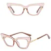 Sunglasses Ins Trendy Eyewear Cat Eye Laides Decorative Eyeglasses Glasses Frame Anti Blue Ligth Spectacles Frames