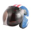 Caschi moto BLD Casco moto vintage classico aperto unisex stile Chopper Scooter moto equitazione Casco Moto Capacete Approvato DOT x0731