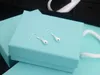 3A TF Earrings Loving Heart Earring In Silver Iconic Collection For Women With Dust Bag Box Fendave 1-20