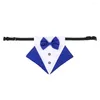 Dog Apparel Large Tuxedo Collar Wedding Bow Tie For Small Cat Scarf Adjustable Pet Neckerchief Bowtie Puppy Dress Up Formal Costume