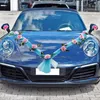 Decorative Flowers Wreaths Wedding Car Front Flower Decoration Artificial Garland for Party Holiday Accessories Simulation Rose 230731