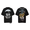 T-shirts pour hommes gris foncé RRR123 1000cese Flame chemise à manches courtes hommes femmes T-shirts surdimensionnés RRR-123 hauts Tee Y2k
