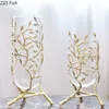 Vaser Creative Metal Glass Golden Leaves Vine Copper Vase Hydroponics Flower Arrangement Dyra Modern Home Decoration Wedding 230731