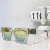 Square Explosion Shape Sunglasses Men's Z1812E 1.1 Millionaires Glasses Season Color Transparent Gradient Multicoloured Lenses Temples Clear CGZYDH01