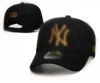 Classic Designers senaste hatthatt lyxbrev NY Baseball Cap Men's 20 Color Style Women's Round justerbar flerfärgad mössa N2