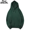 Herrtröjor tröjor vanligt grönt hoodie tröja män pullover höst 2023 streetwear koreanska harajuku hooded casual svart vit 230731