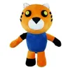 Atacado de fábrica 25cm 5 estilos Piggy Plush tigre brinquedos de pelúcia filme de animação jogo de televisão bonecas periféricas presentes para crianças