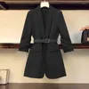 Two Piece Dress UNXX Blazer Suits 2 Set For Women Business Loose Coat Oversized Skirt Suit Office Lady Outfits