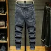 Männer Jeans 9XL 10XL Plus Größe Neue Sommer Hohe Qualität Männer Baggy zerrissene feste Hosen Fracht Männlichen Casual Denim mode Herren Lange Jeans Hosen J230728