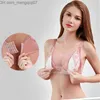 Intimo premaman Reggiseni per allattamento di grandi dimensioni allattamento al seno D-cup pizzo morbido abbigliamento intimo premaman in cotone Z230731