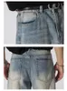 Męskie dżinsy letnie dżinsy: amerykańskie streetwear vintage vibes luźne fit y2k moda mężczyźni odzież workowate hosen
