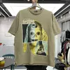 Heren T-shirts Zomer Vintage Gewassen Zware Stof Shirt Mannen Vrouwen Harajuku T-shirt Robot Digital Printing Top Tees Anime Kleding