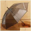 Umbrellas Transparent Clear Pvc Umbrella Dance Performance Long Handle Rainbow Beach Wedding Colorf For Men Women Kid Dbc Drop Deliv D Dhdze