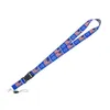 Porte-clés Lanyards Trump Phone Lanyard Make America Great Again Sangle de téléphone portable Arc-en-ciel Carte de travail Collier Usa Chaîne de drapeau amovible Otgqi