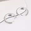 Hoop Earrings Silver-plate Ring Shine Outstanding Jewelry High-grade Alloy Accessories For Woman