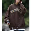 Herren Hoodies 2023 Herbst und Winter Wildleder Doppelschicht bestickt Sweatshirt Männer Paar Flut Damen Tops Jacke