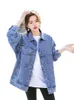 Women's Jackets Casual Denim Jacket Women Oversized 2023 Spring Autumn Fashion Short Loose Korean Long Sleeve Blue Cowboy Coats Feminina