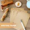 Present Wrap Accessories Classroom Office Supplies Set Festival Letter Flower Design Retro