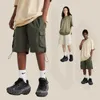Shorts pour hommes Hiphop Leader Vintage Army Basketball Sports Cargo Harem Hommes Coton Surdimensionné Mince Hip Hop Lâche Nayeon Unisexe Pantalones