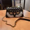 Evening Bags Net red chain bag fashion highend Messenger small female trend owl 230731