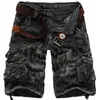 Heren Shorts Hoge Kwaliteit Camouflage Losse Cargo Shorts Mannen Zomer Merk Mode Tactische Camo Shorts Meerdere Zakken Cargo Broek voor Mannen 230729