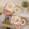 L'ultima tazza da caffè Panda da 15,2 once Tazza in ceramica rivestita in silicone, molti stili scelgono, supporta LOGO personalizzato