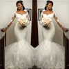 Manches longues robes de mariée sirène dentelle appliques pure cou illusion sur mesure, plus la taille pays africain robe de mariée robe 234e