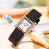 Montre à Quartz pour femmes, plaque carrée, grain de diamant, petit parfum léger, tempérament rétro, tout-en-un, étanche, ceinture