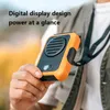 مقطع خصر متعدد الوظائف/رقبة معلقة مع مروحة مصغرة مع 2000 مللي أمبير في الساعة Power Bank Display Display Resplible Resplable مع الحبل