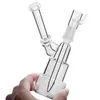 Tubo de água de bong de vidro comum de 14 mm Handy soprado pequeno borbulhador de bolo em forma de escorpião Mini bong água frete grátis