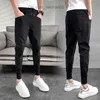 Męskie spodnie Summer Ultra-Casual Casual Spodnie Dziewięć punktowe spodnie Ultra-cienkie legginsy Pure Color Wild Spoders Street Clothing Jogger Solid Color Spodnie Z230731