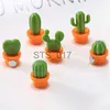 Magneti per il frigorifero 6pcs Cactus Adesivo per frigorifero Carino Pianta grassa Magnete Pulsante Frigorifero Messaggio Adesivo Magn Home Decor Accessori per la cucina x0731