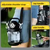 Tumblers 2 Liters Water Bottle Tritan Plastic Portable Large Capacity Straw For Men Women Sports Fitness Gym Bottles 230729