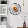 Dekorativa föremål Figurer Nordic Home Decor Wall Hanging Clock vardagsrum Dekoration Ljus och Shadow Hushåll Fashion Silent 230731