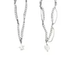 Gargantilla Kpop cadenas de perlas estrella amor corazón colgante collar para mujer estético lindo collares coreanos accesorios de joyería de moda