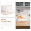 Plates Desktop Bread Bin Holder Plastic Storage Containers Clothes Dressing Table Household Kitchen Countertop Organizer Coffee