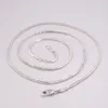 Chains Real Platinum 950 Necklace Women's Female 1.5mm Wheat Link Chain 18inch Neckalces Jewellery Gift