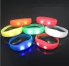 Glow in the Dark Armband Party Favor Voice Silicone Bangle Sound Activated Polsband Knipperende LED Rave Party Concerten Gift LL