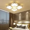 天井のライトは、シンプルなモダンファッションの家庭用リビングルームベッドルームスタディウェディングクリスタルランプを導いた