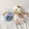 Accesorios para el cabello HUYU lindo gorro infantil con Bowknot bebé sombrero de béisbol visera de paja regalo