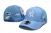 21 Färg Summer GASE Justerbart brev NY Baseball Cap för män och kvinnor Fashionabla justerbara bomullshattar Solskyddsmedel Hat Duck Tongue Hat N8